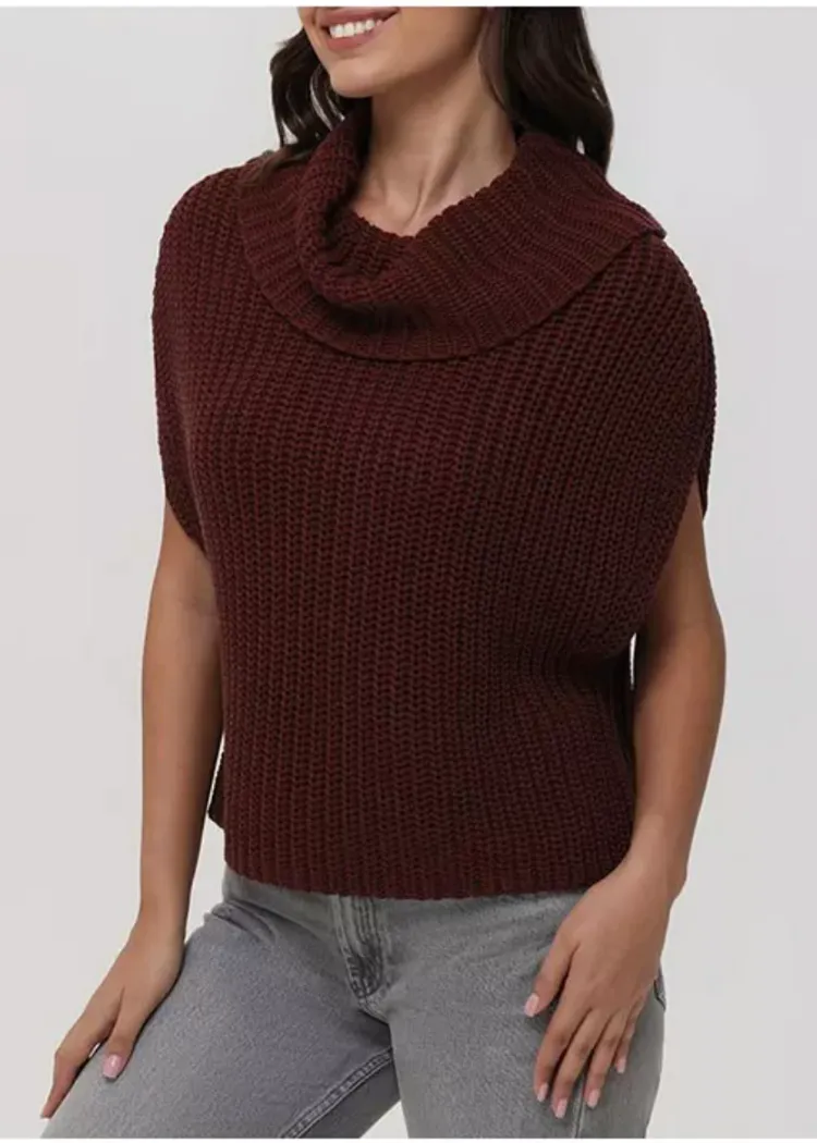 525 Cate Sleeveless Sweater - Oxblood