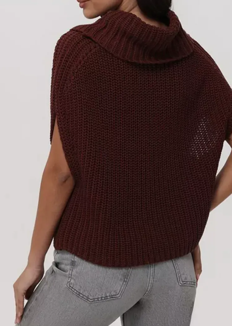 525 Cate Sleeveless Sweater - Oxblood