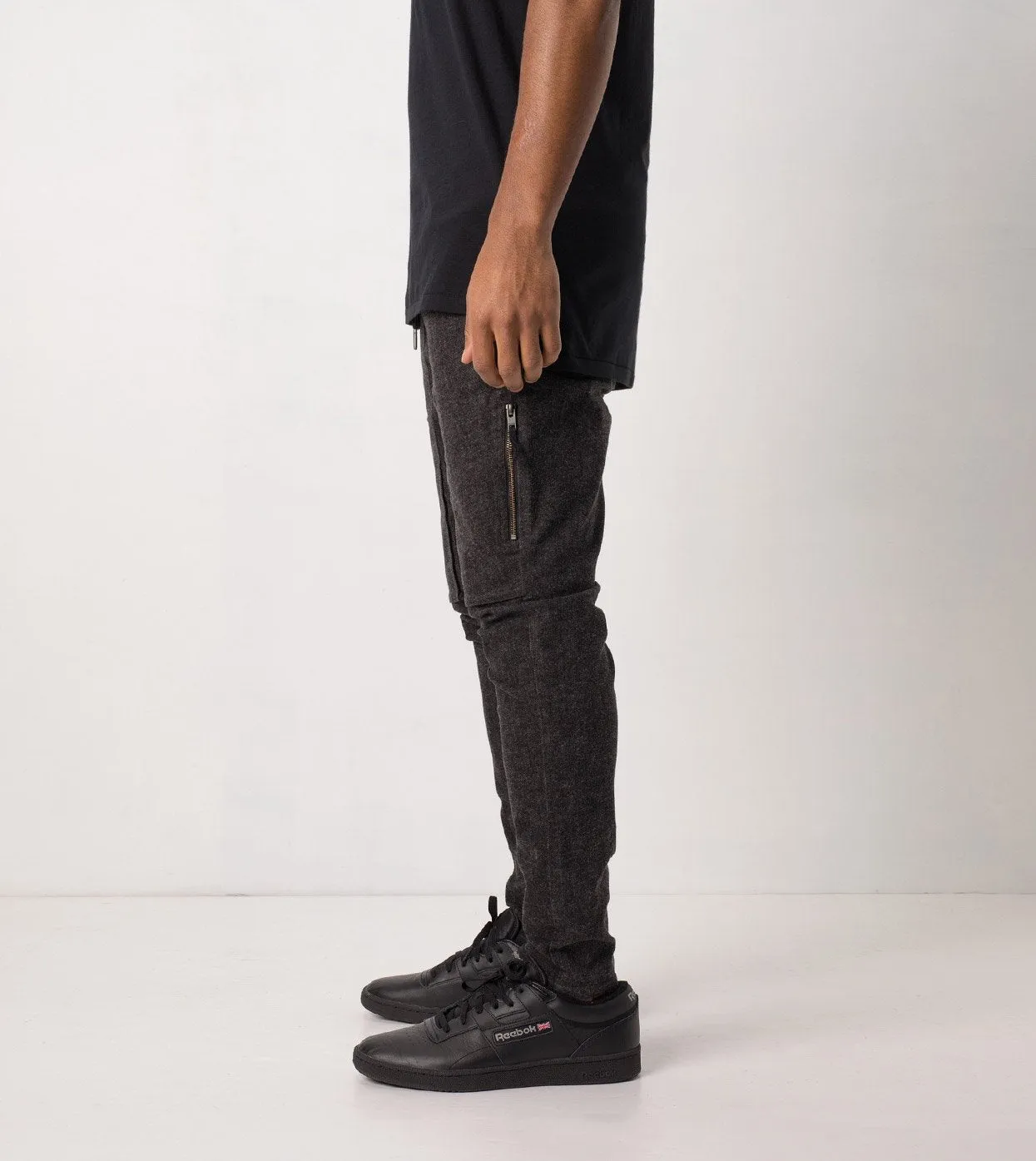 Blockshot Chino Charcoal Marle