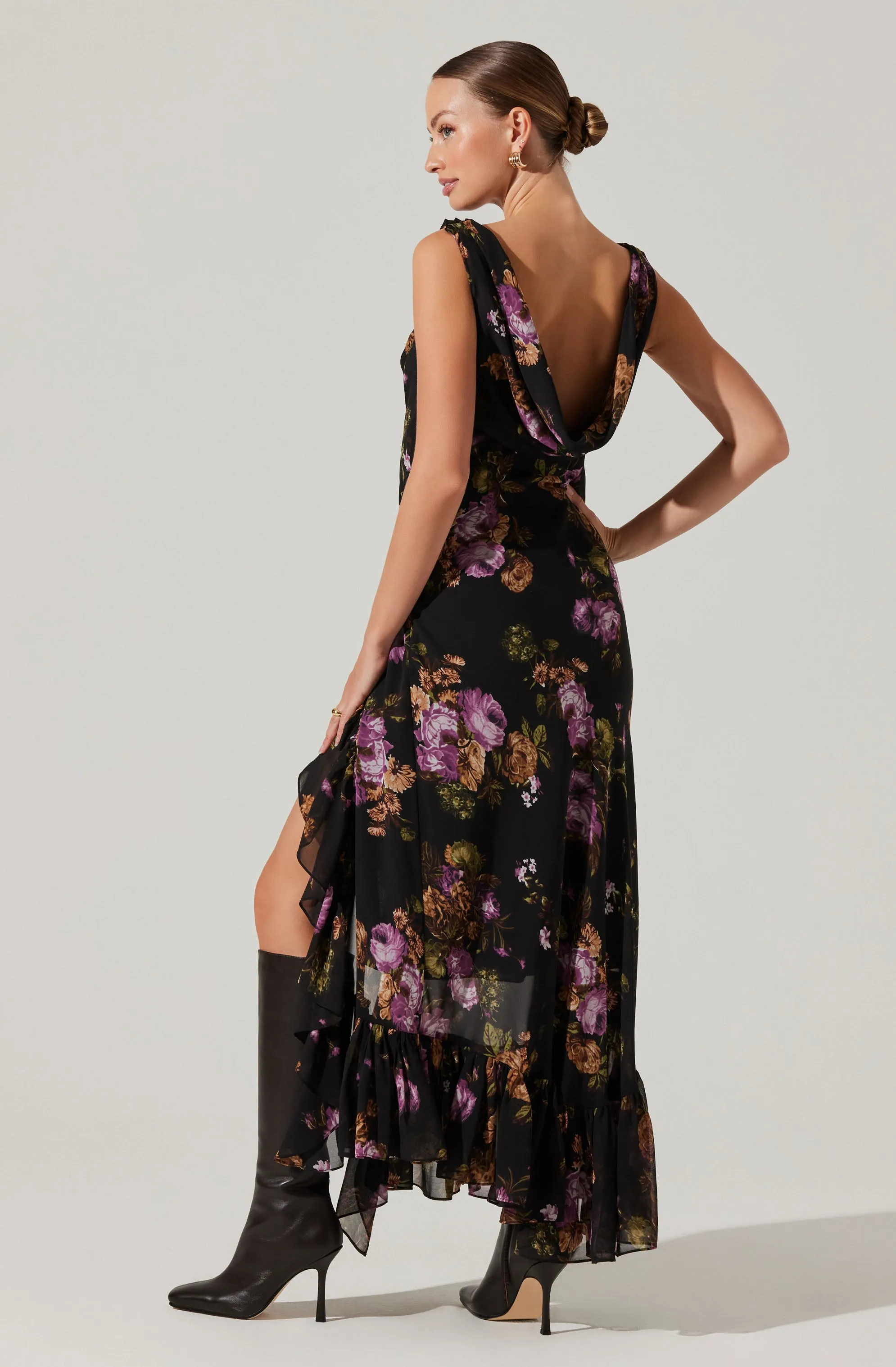 Cecilia Cowl Neck Maxi Dress