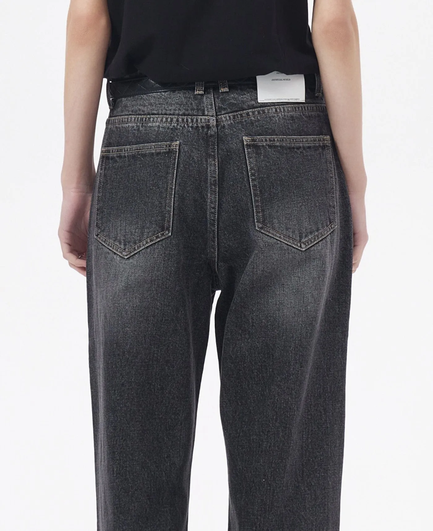 Classic Black Straight Leg Jeans