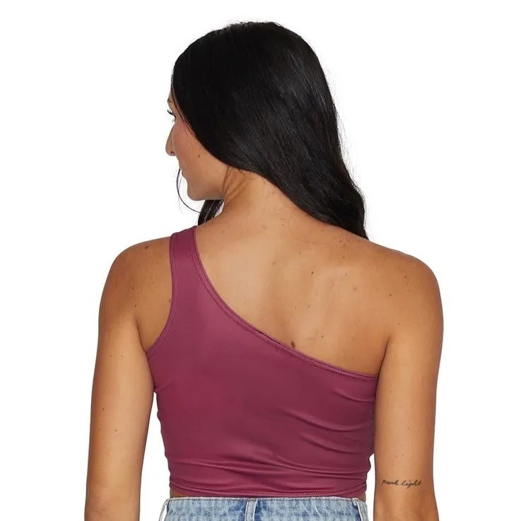 College of Charleston Maroon One Shoulder Top