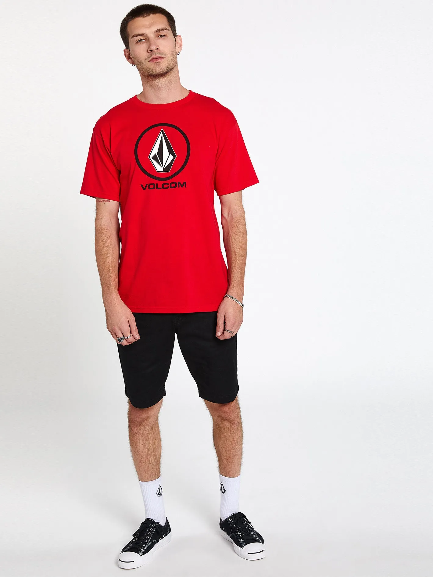 Crisp Stone Short Sleeve Tee - Red