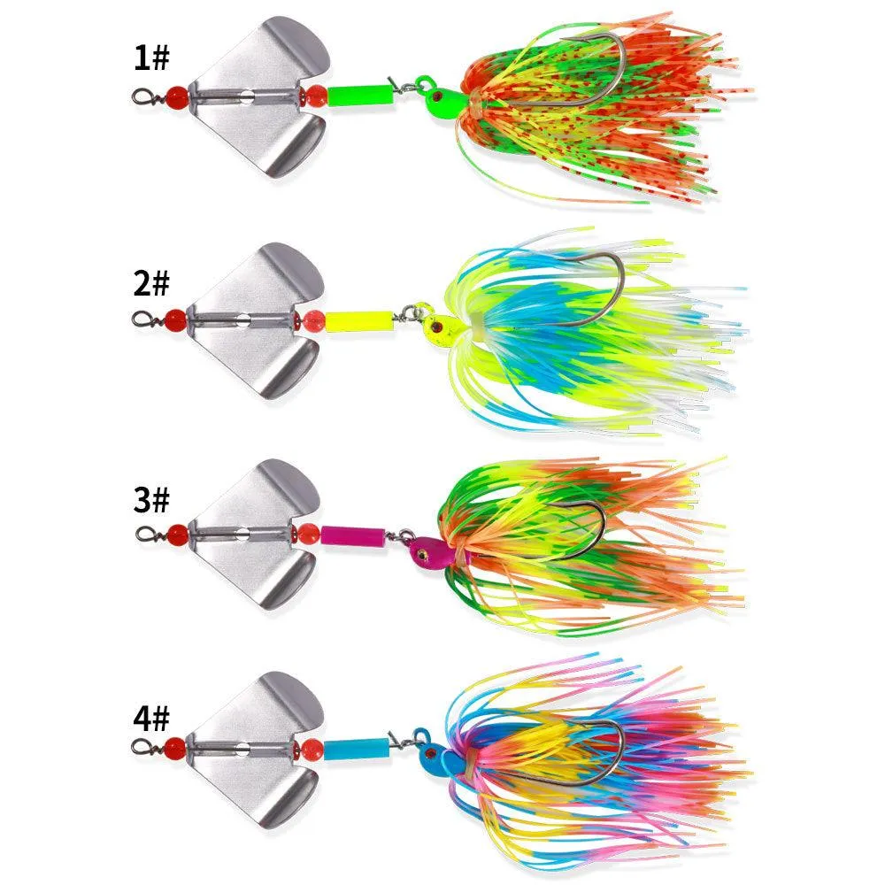 Dr.Fish Colorful Spinner Baits Jigs 12.6cm 12g