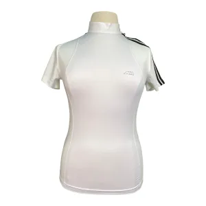 Equiline 'Giada' Short Sleeve Show Shirt in White - Women's Large