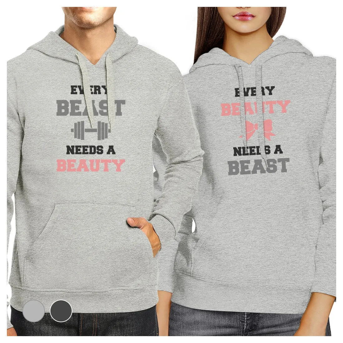 Every Beast Beauty Matching Hoodies Pullover Crewneck Graphic Top