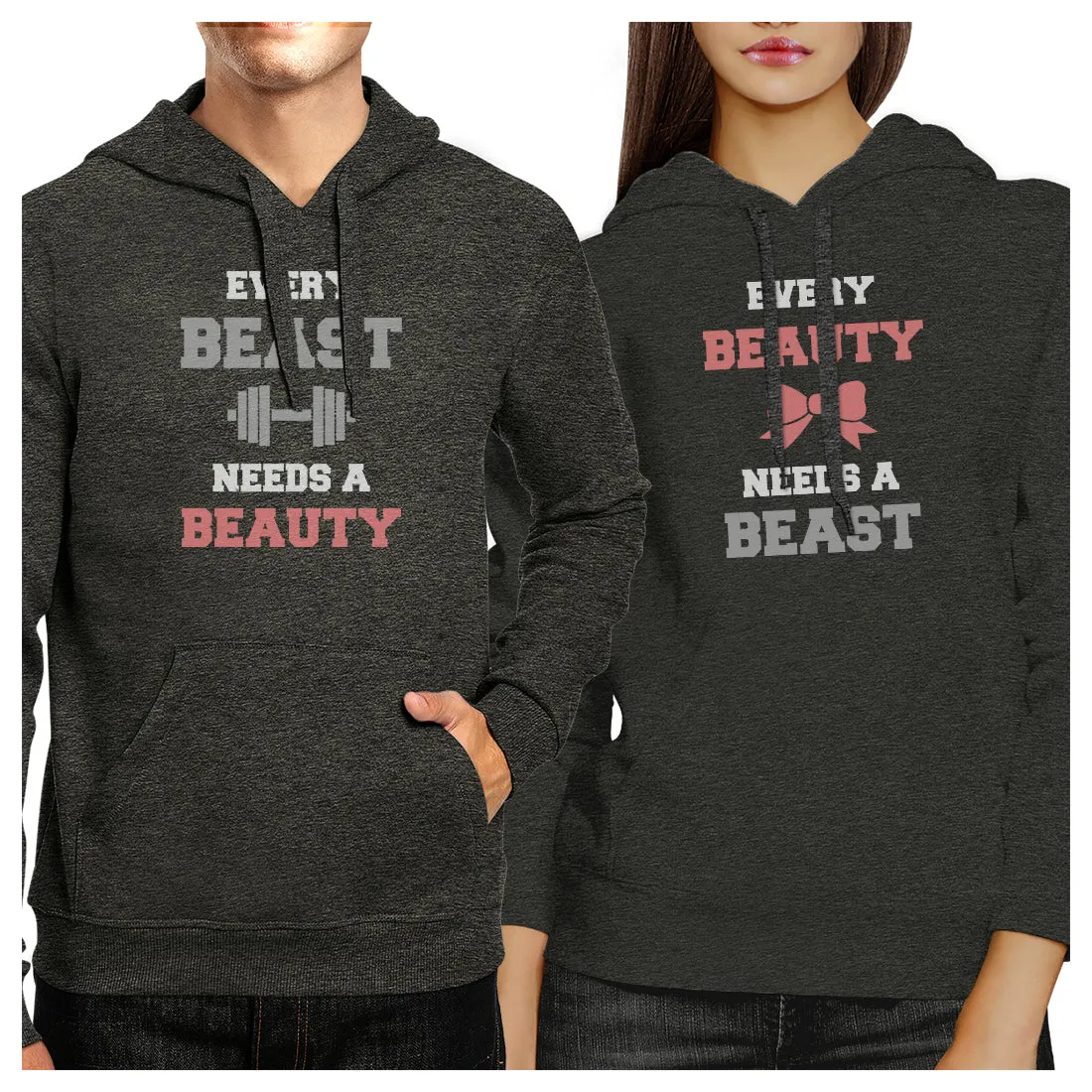 Every Beast Beauty Matching Hoodies Pullover Crewneck Graphic Top