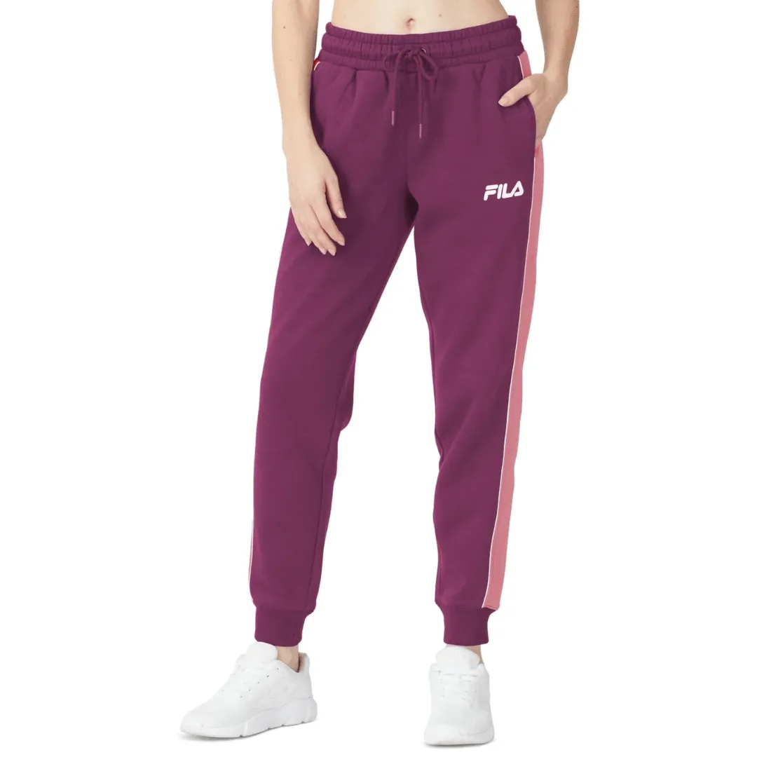 FILA - Vigor Mid-Rise Color blocked Fleece Joggers