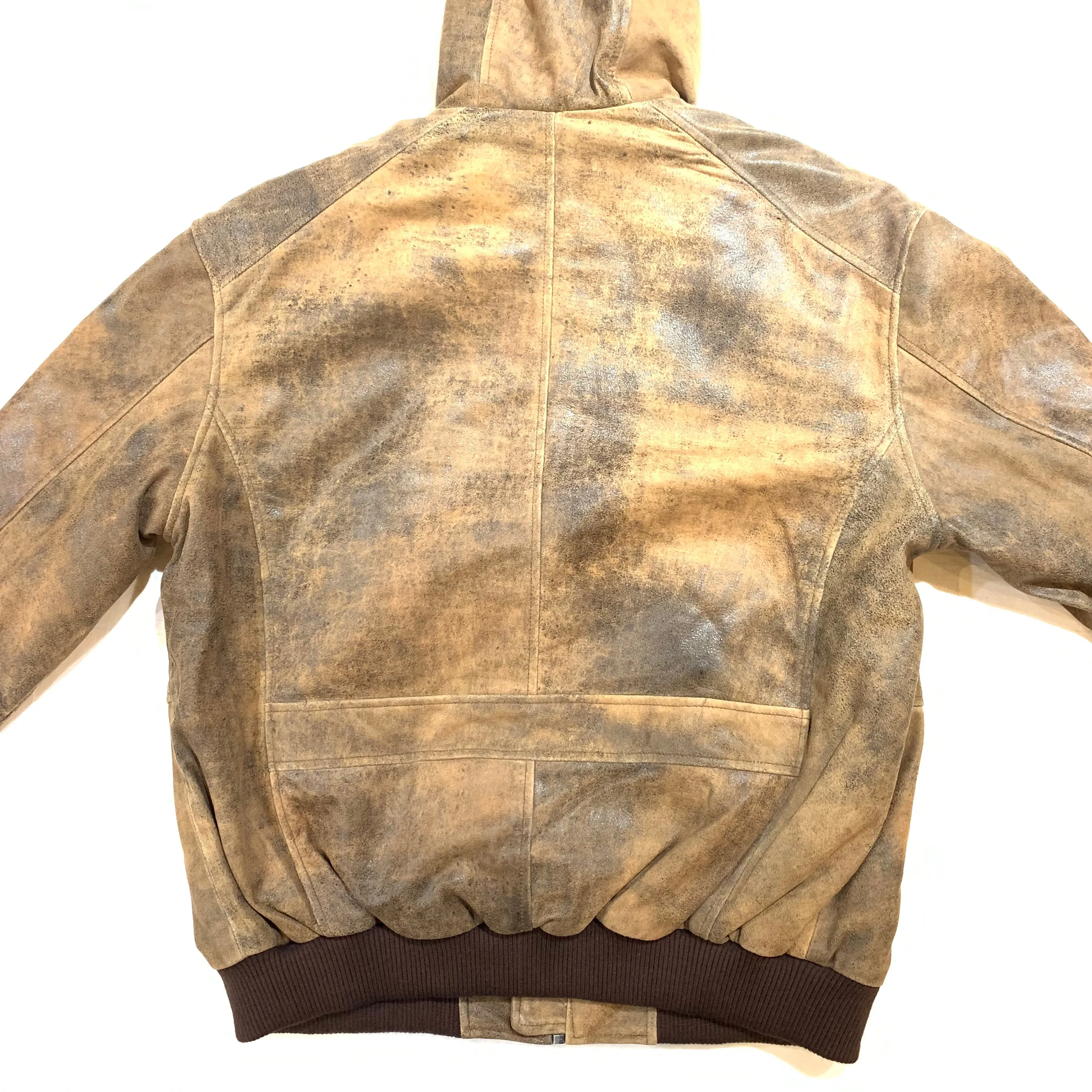 Kashani Jungle Lambskin Hooded Bomber Jacket