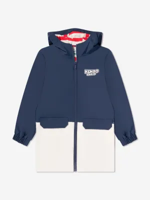 KENZO Kids Hooded Windbreaker in Navy