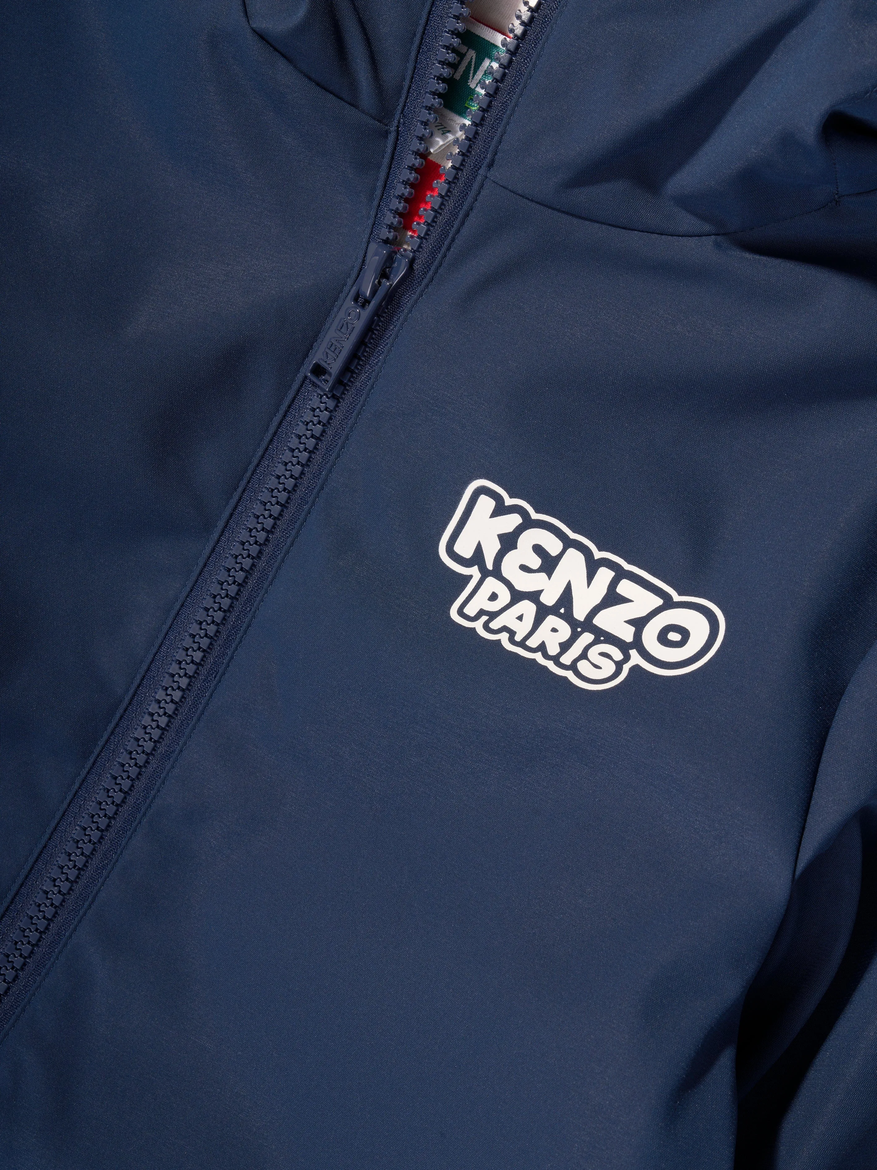 KENZO Kids Hooded Windbreaker in Navy