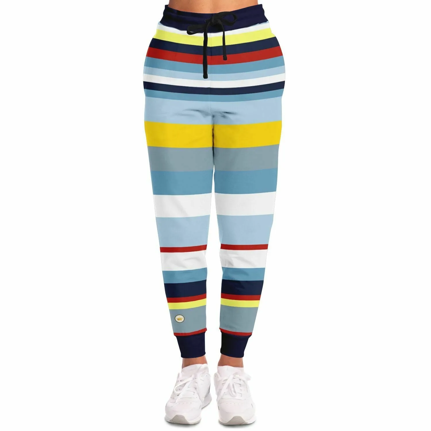 Marine Layer Blue Rugby Stripe Eco-Poly Joggers