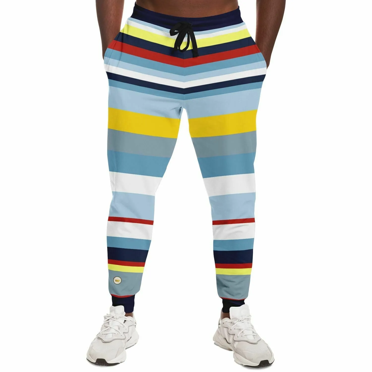 Marine Layer Blue Rugby Stripe Eco-Poly Joggers