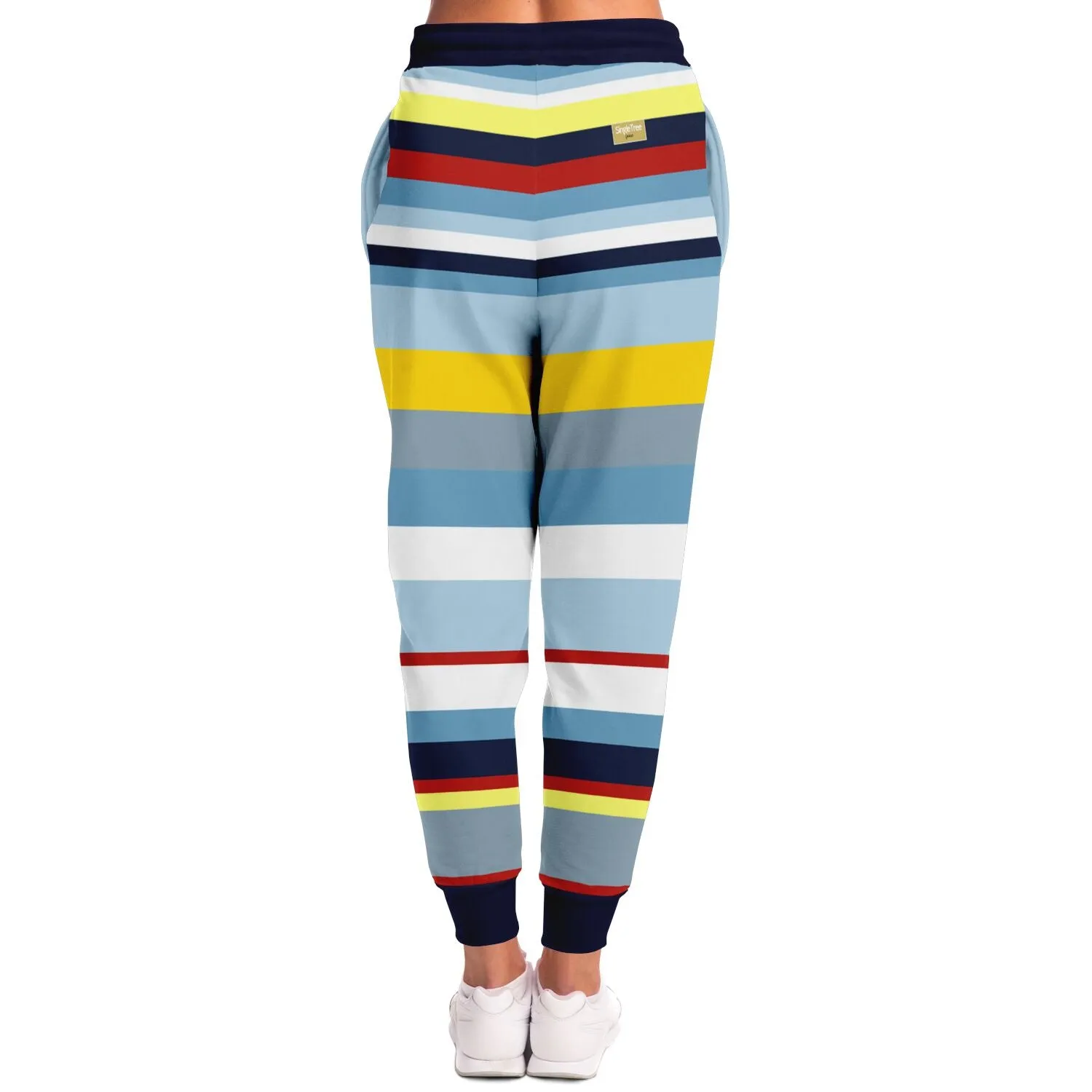 Marine Layer Blue Rugby Stripe Eco-Poly Joggers