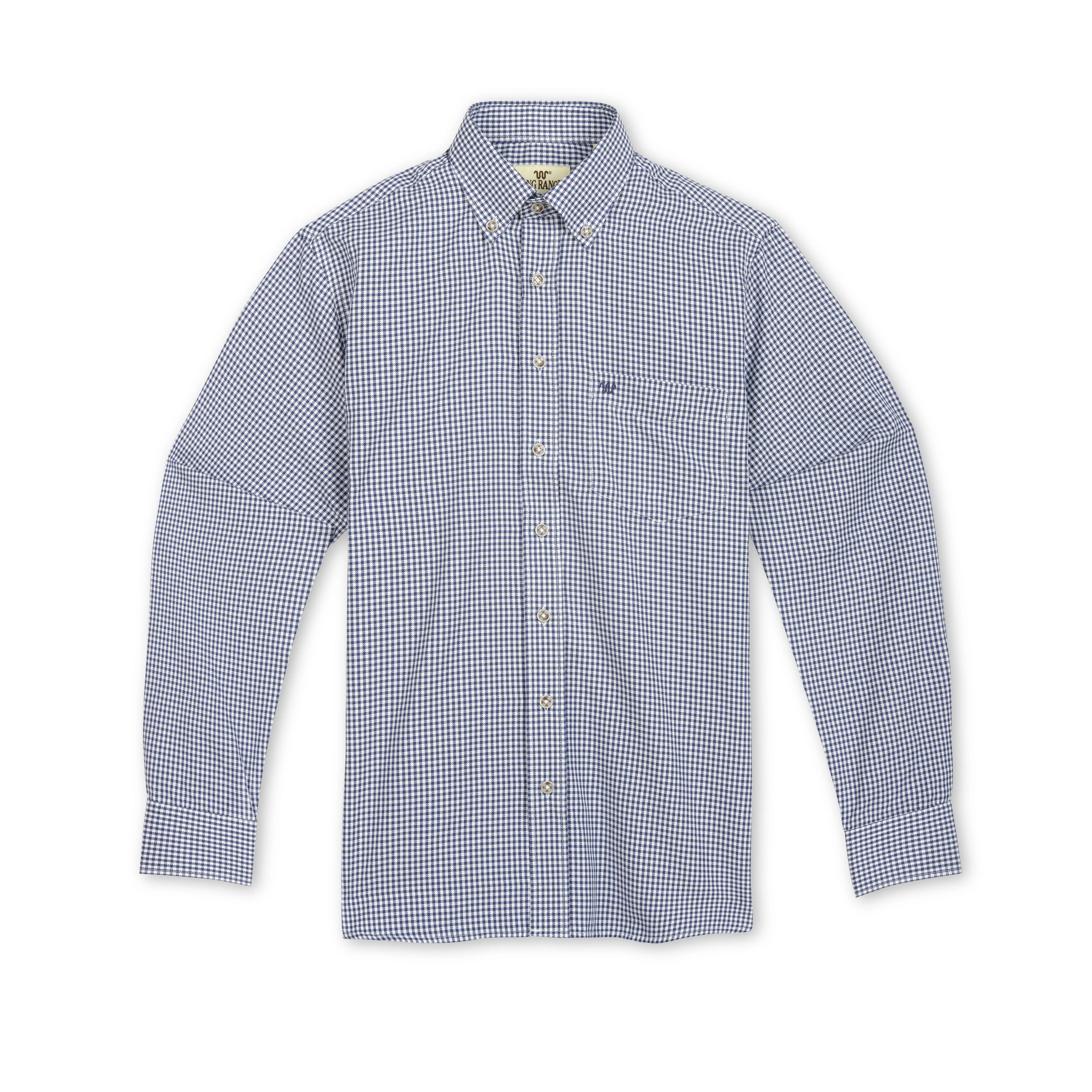 Men's L/S Grid Oxford Collared Shirt