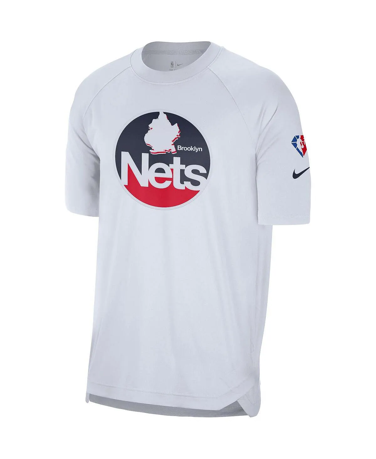 Men's white t-shirt brooklyn nets 2021/22 city edition pregame warm-up shooting t-shirt Nike, white