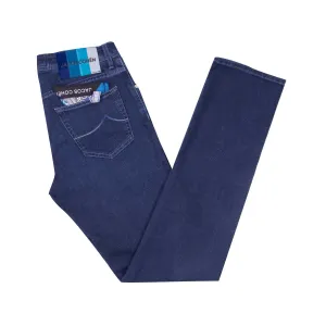 Mid Blue 'Nick' Stretch Slim Fit Jeans