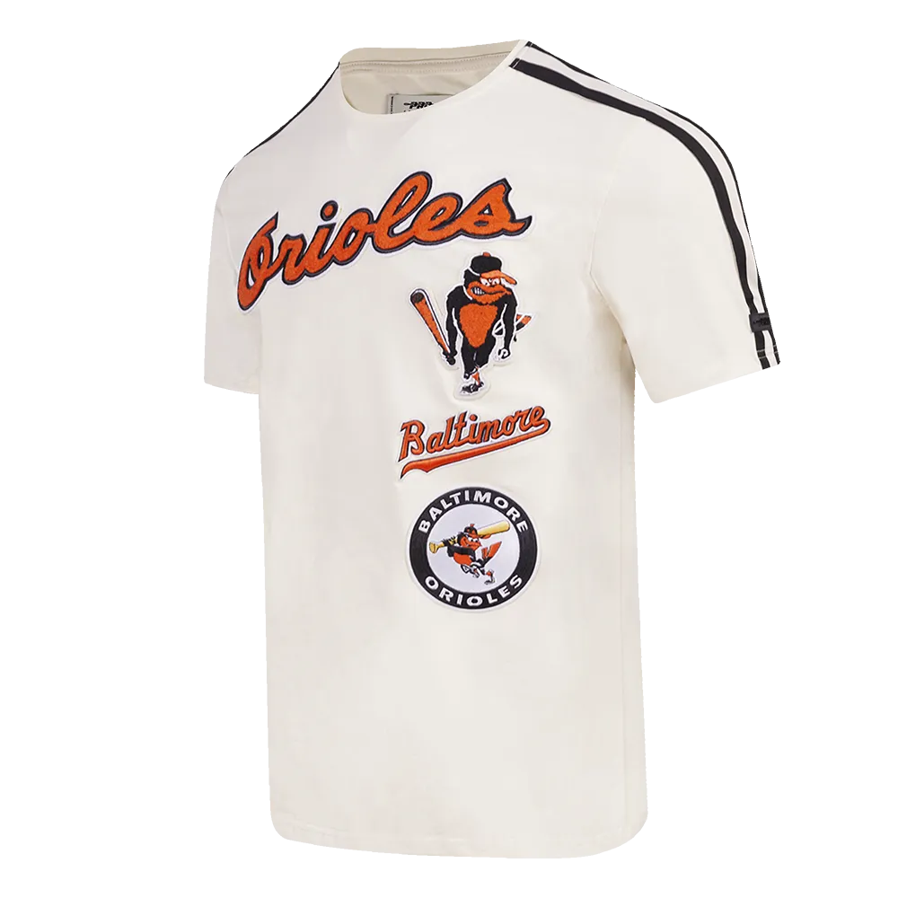 MLB BALTIMORE ORIOLES RETRO CLASSIC MEN'S STRIPED TOP (EGGSHELL/ BLACK)