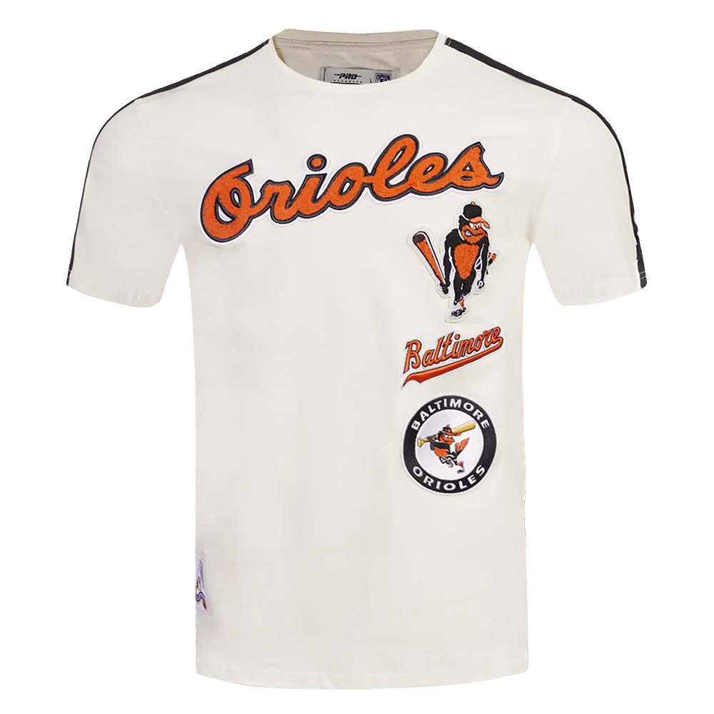 MLB BALTIMORE ORIOLES RETRO CLASSIC MEN'S STRIPED TOP (EGGSHELL/ BLACK)