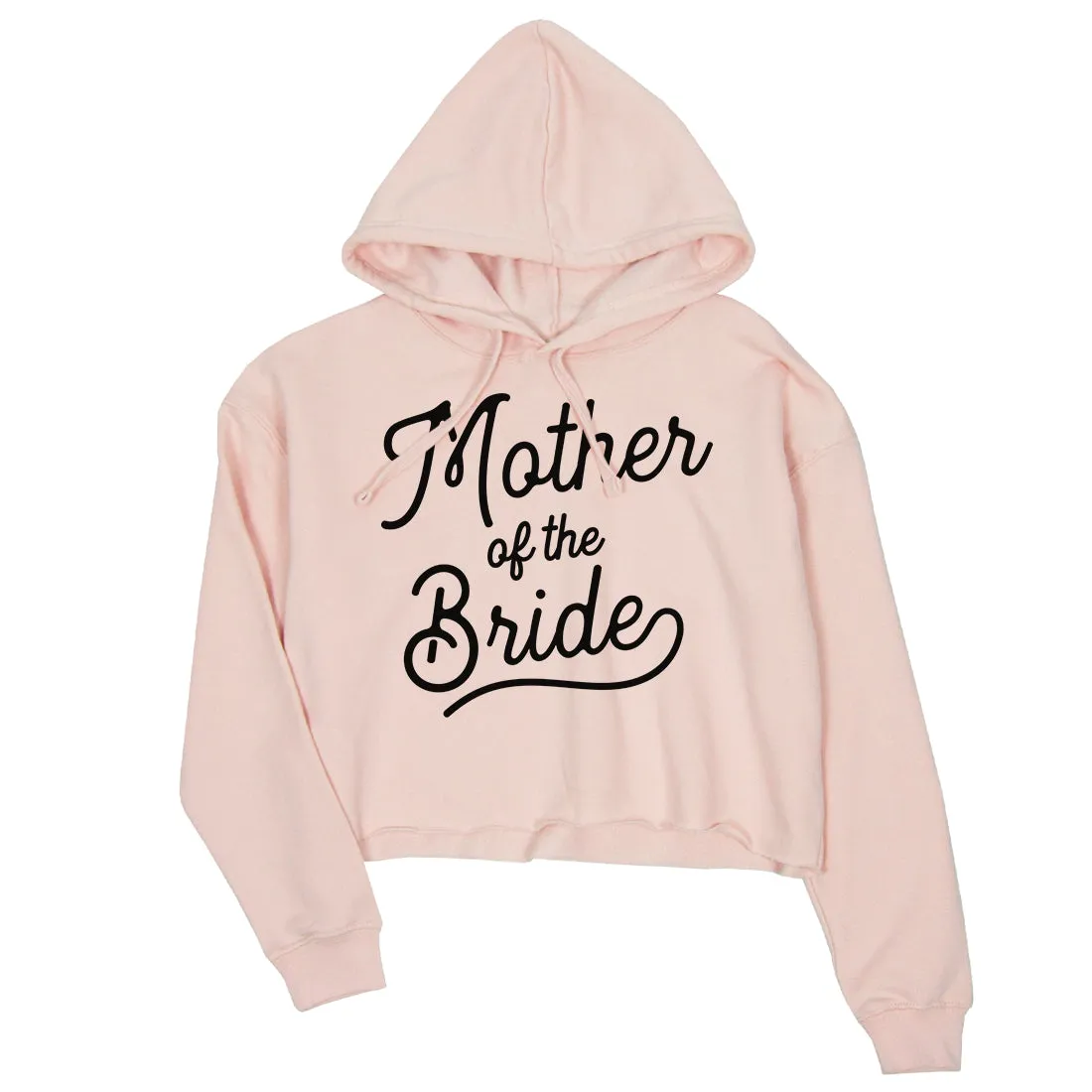 Mother Of Bride Crop Hoodie Womens Bachelorette Party Gift For Mom