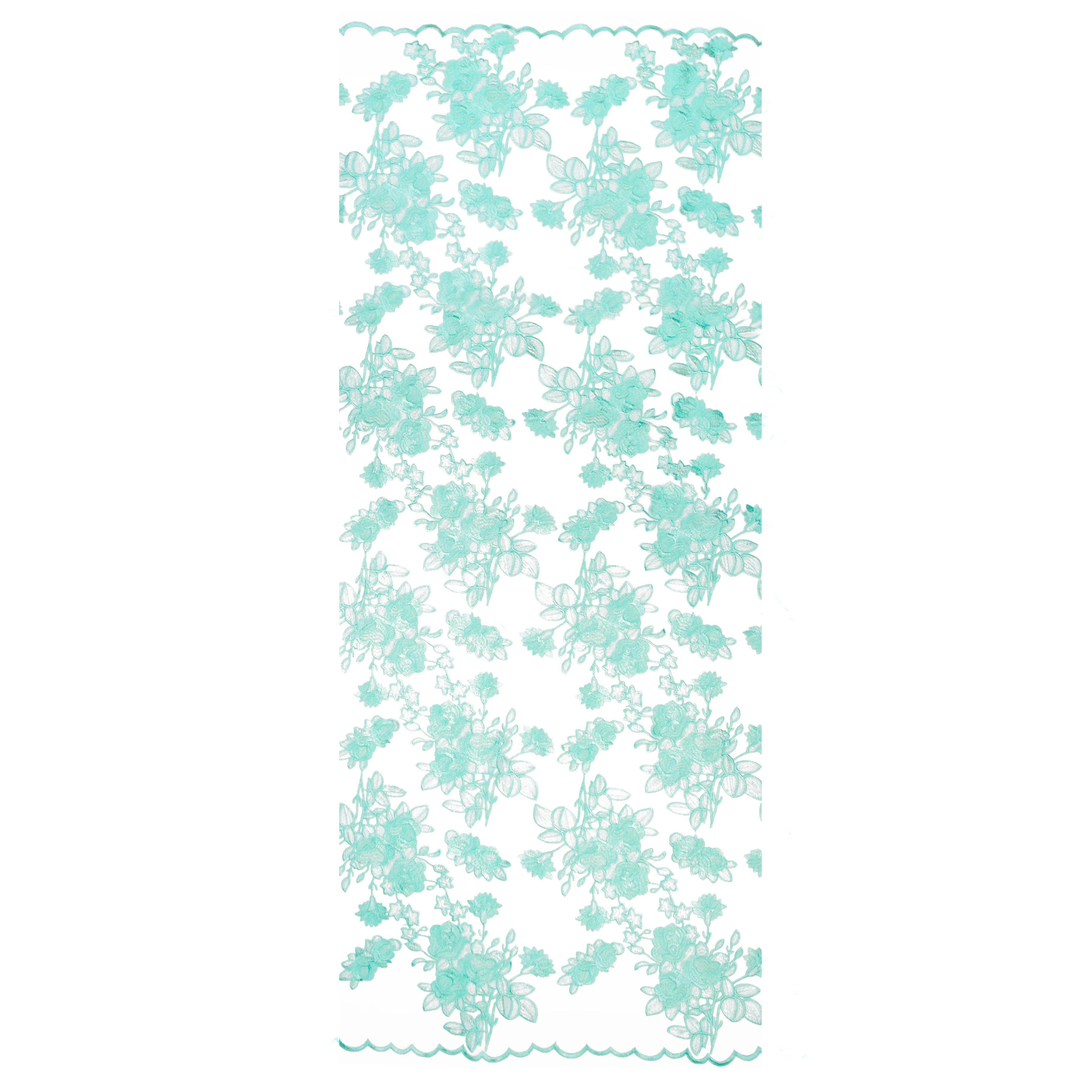 MURELLA Embroidered Mesh - Turquoise