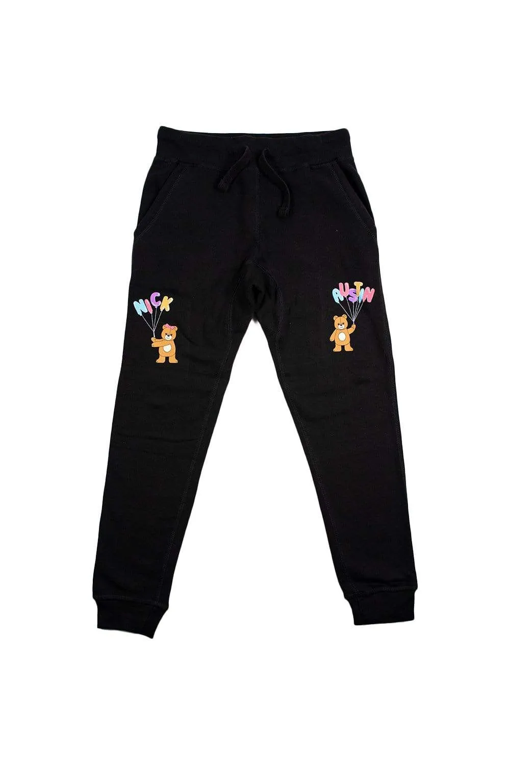 Nick Austin Teddy Bear Black Joggers