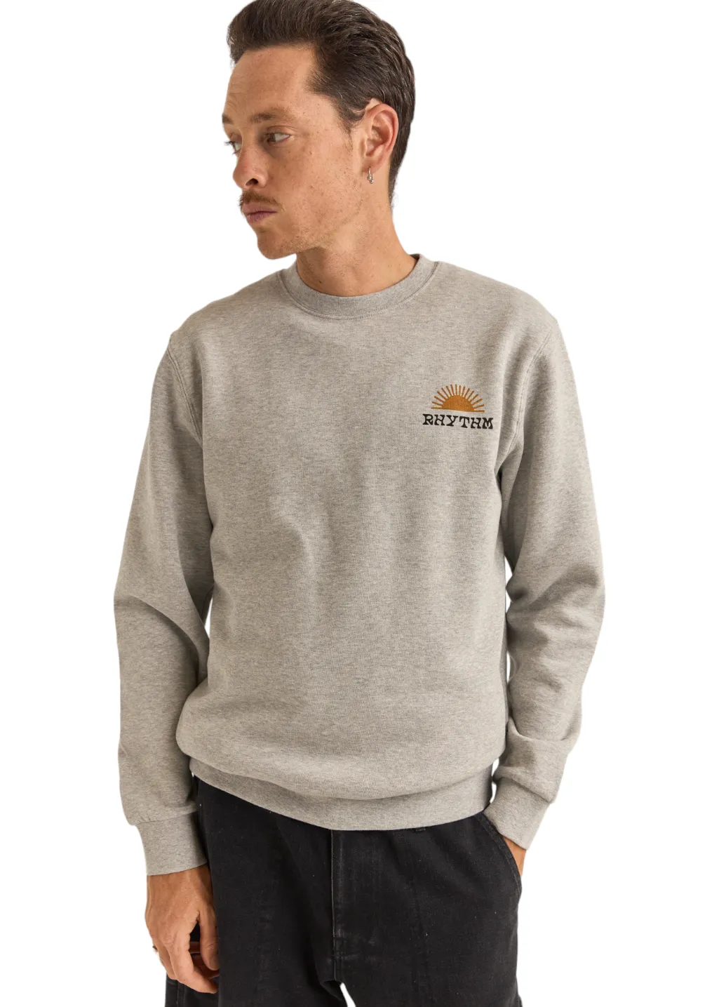 Rhythm - Awake Fleece Crew - Grey Heather