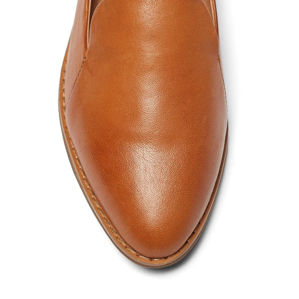 Tara Loafer in Tan Leather