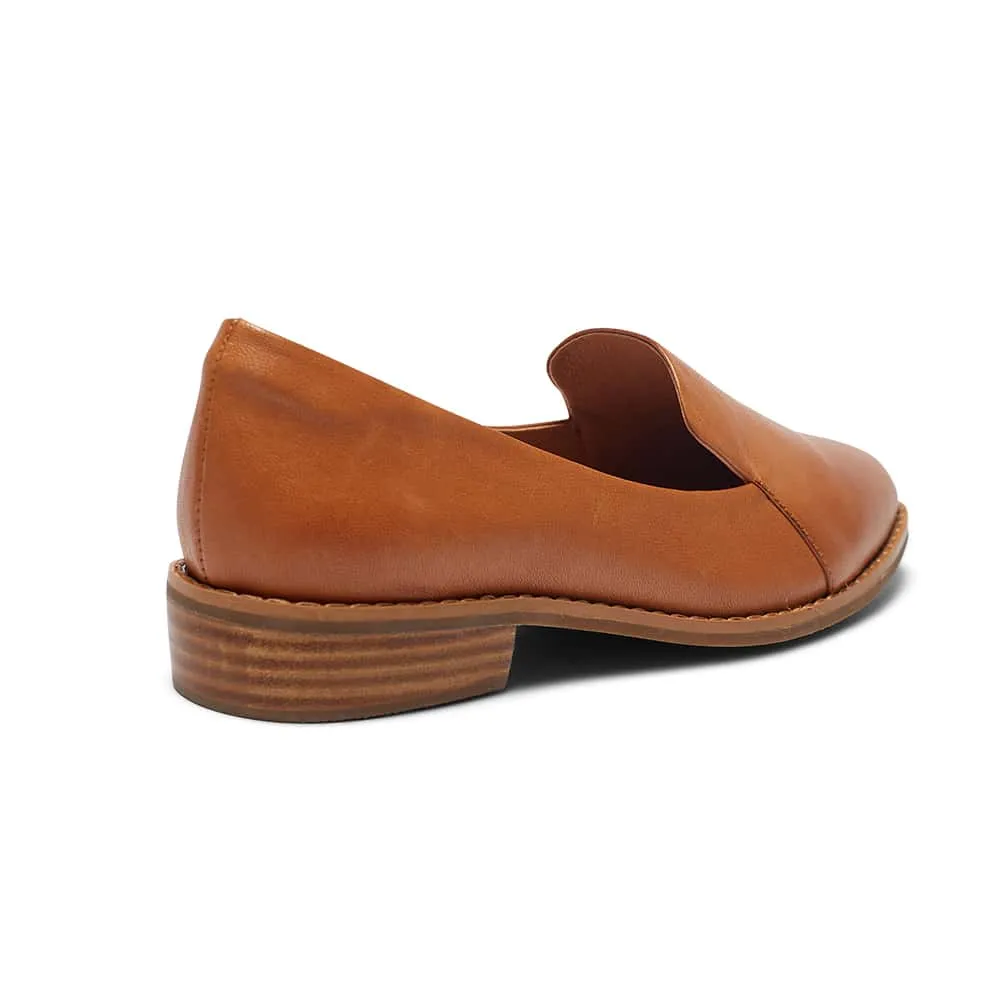 Tara Loafer in Tan Leather