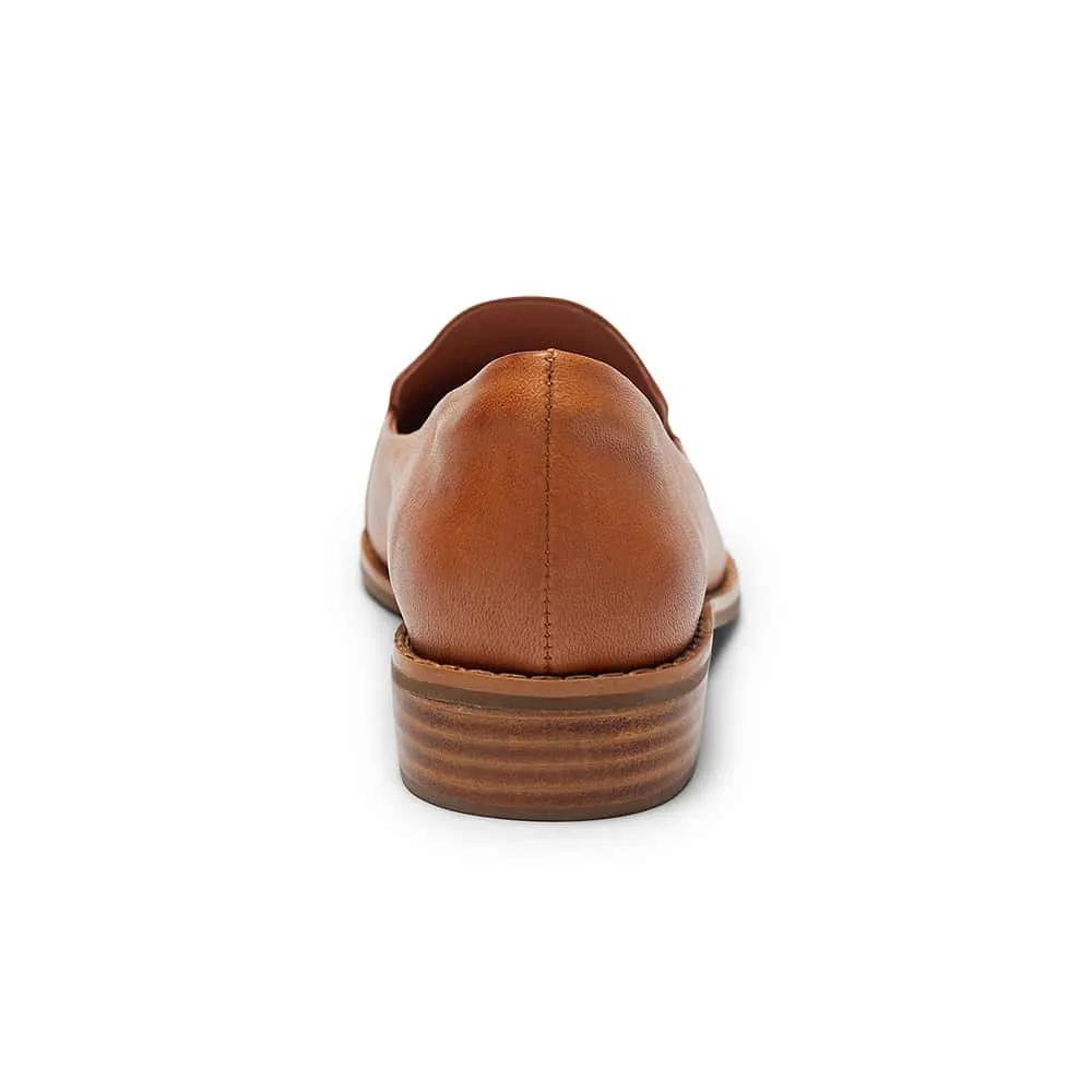 Tara Loafer in Tan Leather