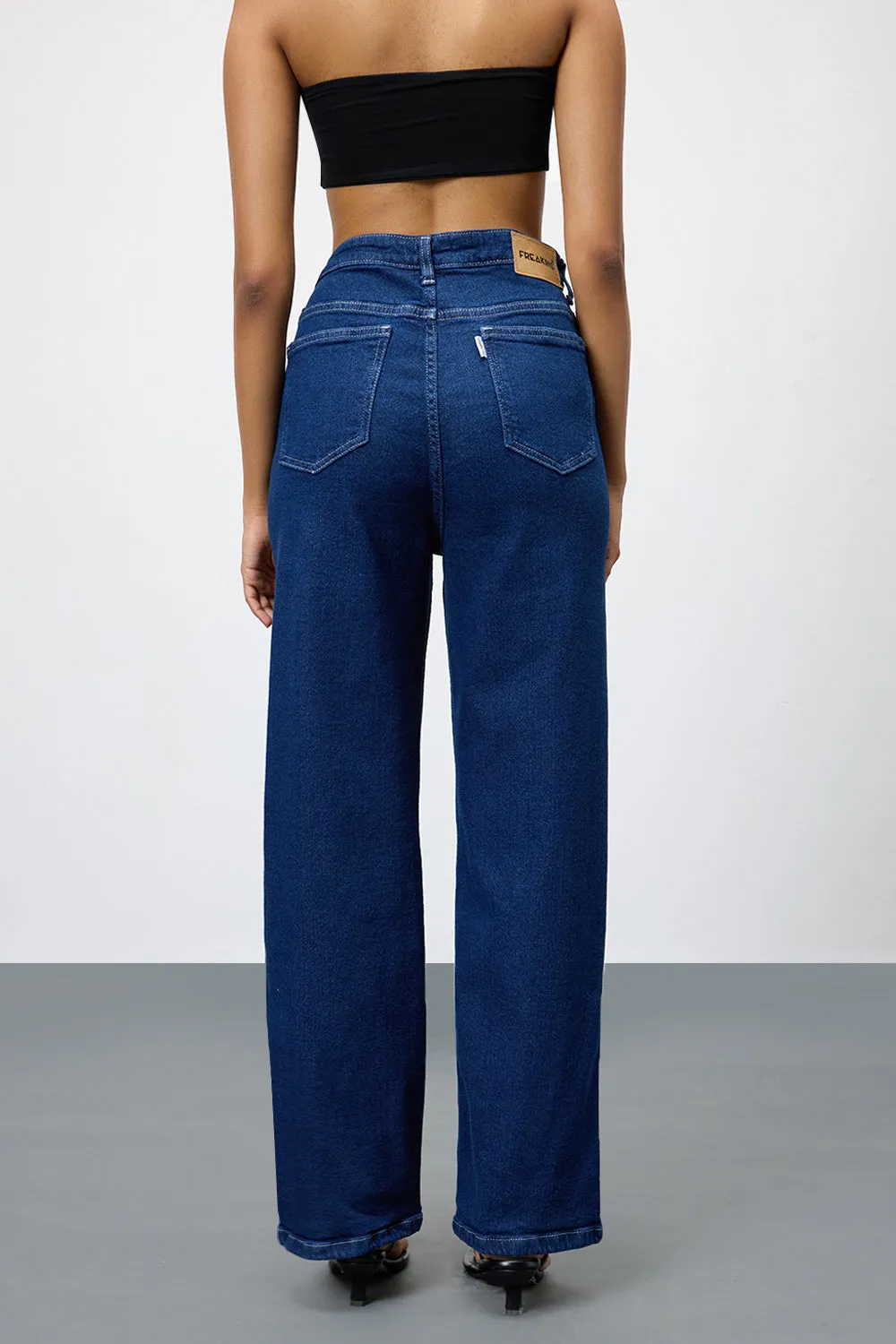 Timeless Blue Straight Leg Jeans