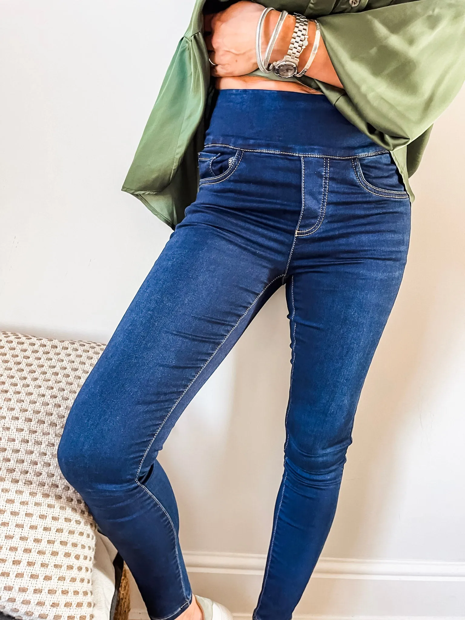 Tocada High Waisted Denim Jeans