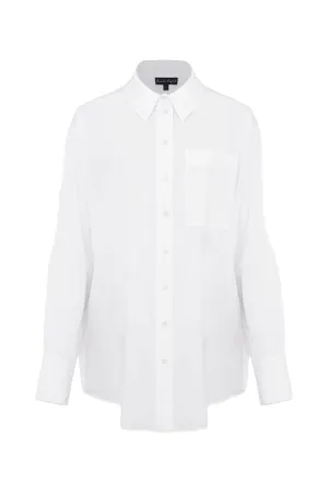 White Cotton Oversized Shirt