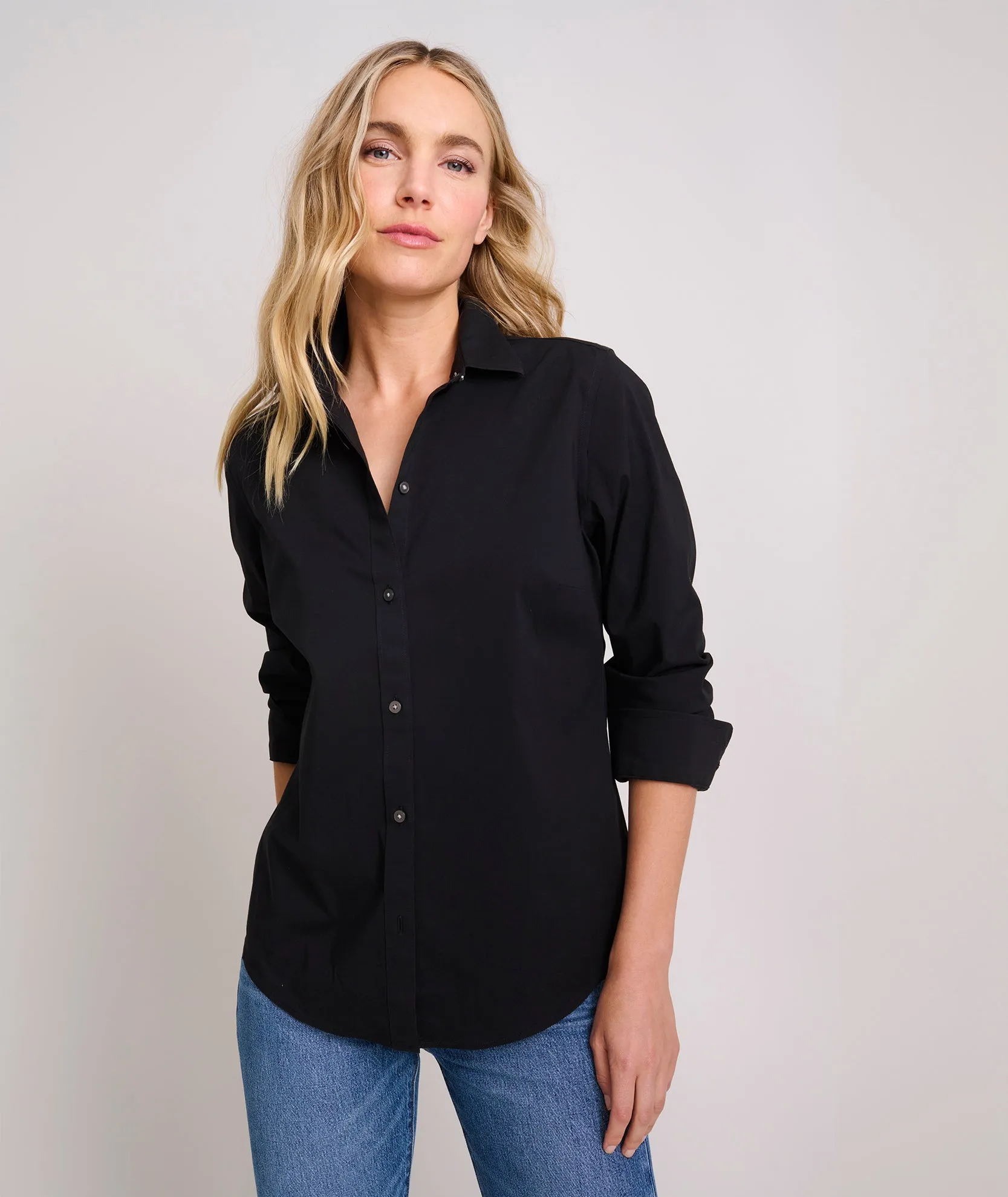 Wrinkle-Free Stretch Cotton Bella Shirt